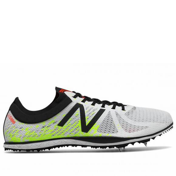 NEW NEW BALANCE men's ld5000 v4 spike shoe in white/green/black